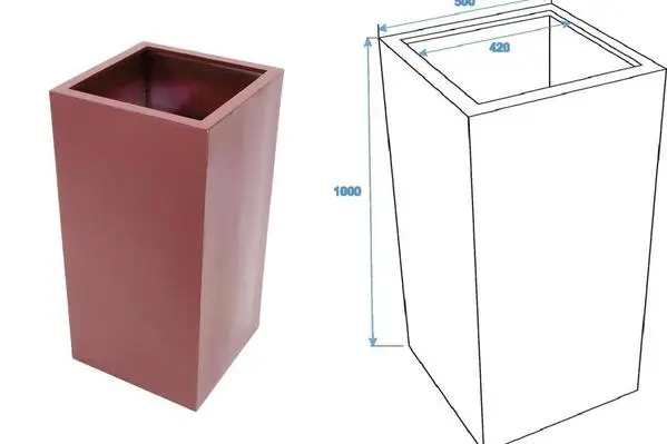 EUROPALMS LEICHTSIN BOX-100, rot, glänzend