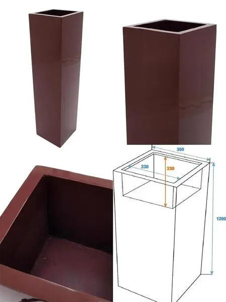 EUROPALMS LEICHTSIN BOX-120, rot, glänzend