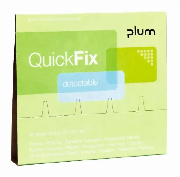 Plum Nachfüllpack QuickFix detektierbar - mit integrierter Metallfläche beispielsschlau für Lebensmittelindustrie 45 Pf...