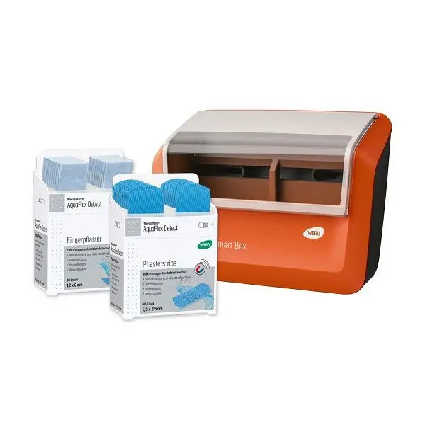 WERO Smart Box Pflasterspender gefüllt mit AquaFlex Detect Pflaster 180766
