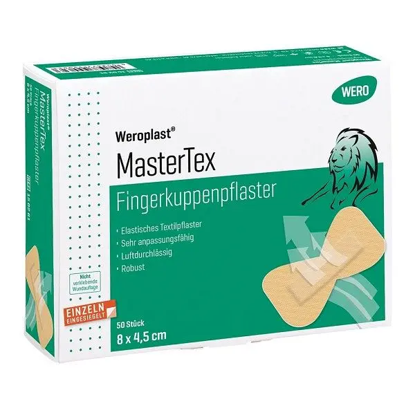 WERO Weroplast MasterTex Fingerkuppenpflaster 8 x 45 cm VE: 50 Stück 150261