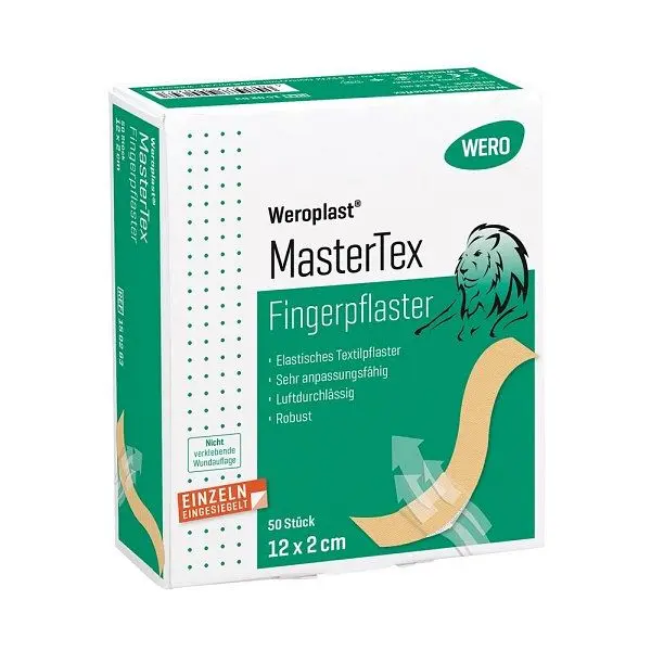 WERO Weroplast MasterTex Fingerpflaster 12 x 2 cm VE: 50 Stück 150263