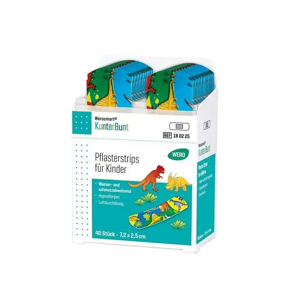 WERO Werosmart KunterBunt Pflasterspender-Einsätze 72 x 25 cm VE: 40 Stück 180225