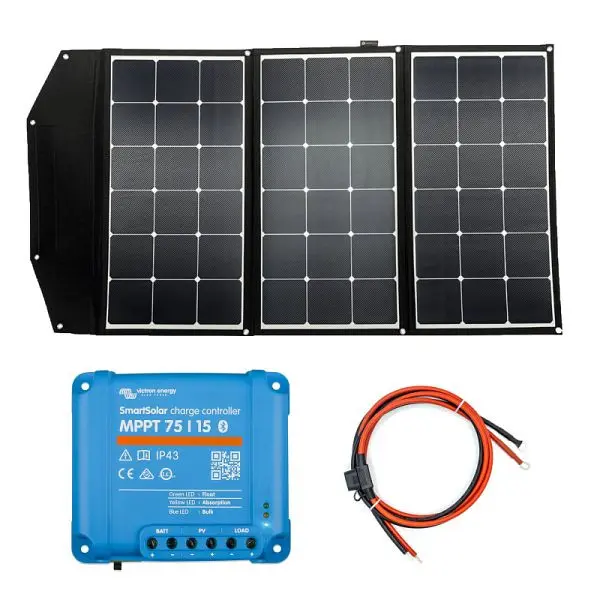 WATTSTUNDE WS200SF-HV SunFolder+ 200Wp Solartasche Variationsset Victron SmartSolar 75/15 Ja 101-10204-03
