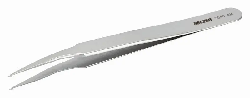 Belzer SMD-Pinzette Edelstahl zum seitlichen Greifen 120 mm 5540 AM