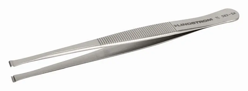 Lindström Bestückungs-Pinzette 90° abgewinkelt 4 mm lange Spitzen TL 582-SA