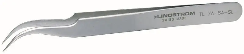 Lindström Hochpräzisions-Pinzette mit feinen abgewinkelten Spitzen TL 7-SA-SL