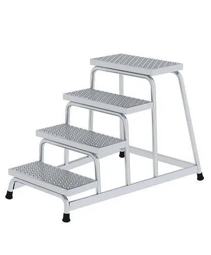 Krause Arbeitsplattform aus Alukleinformatum 4 Stufen mit R 13 Rutschschutz 274496