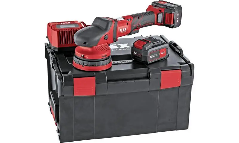 FLEX Akku-Exzenterpolierer mit Zwangsantrieb 180 V XCE 8 125 18.0-EC/5.0 Set 438413