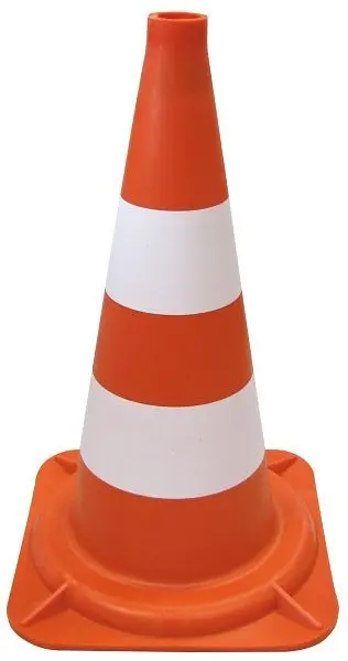 Dörner + Helmer Leitkegel rot weiß 500 mm VE: 10 Stück 490151