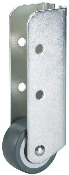 Dörner + Helmer Möbel-Bockrolle mit Softrad und stirnseitiger Befestigung 38x18 mm Gleitlager Platte 86x26 mm Tragkraft ...