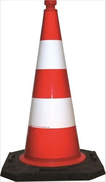 Garant Leitkegel aus PE Höhe: 750 mm retro-reflektierend VE: 5 Stück 021841