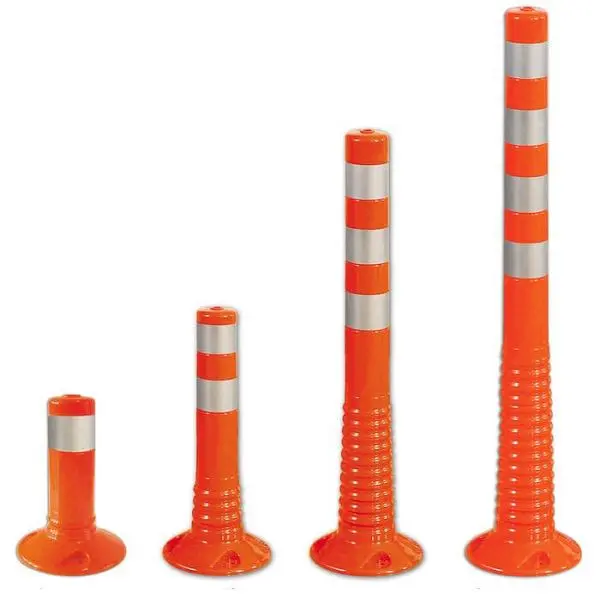 Stein HGS Absperrpfosten -Elasto Orange- überfahrbar 750 mm 10061