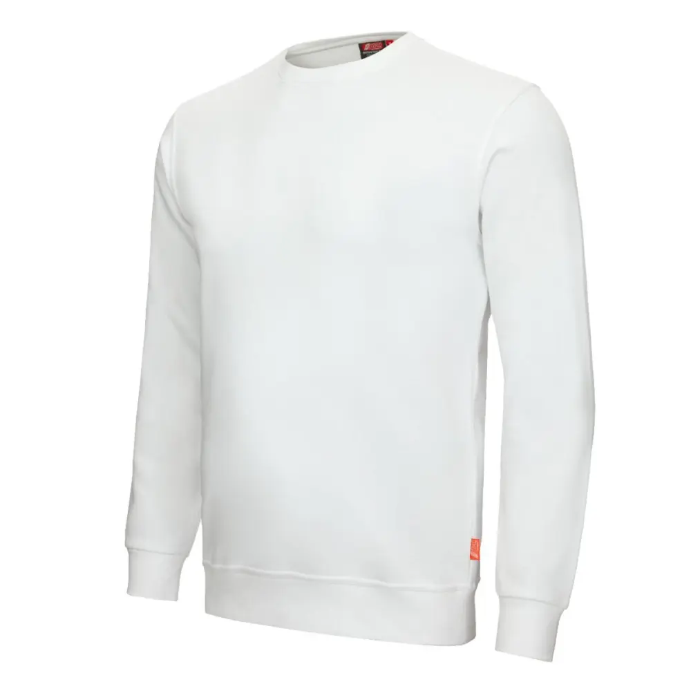 NITRAS MOTION TEX LIGHT Pullover 70% Baumwolle / 30% Polyester 300 g/qm STANDARD 100 OEKO-TEX® Grösse: 2XL Farbe: weiß ...