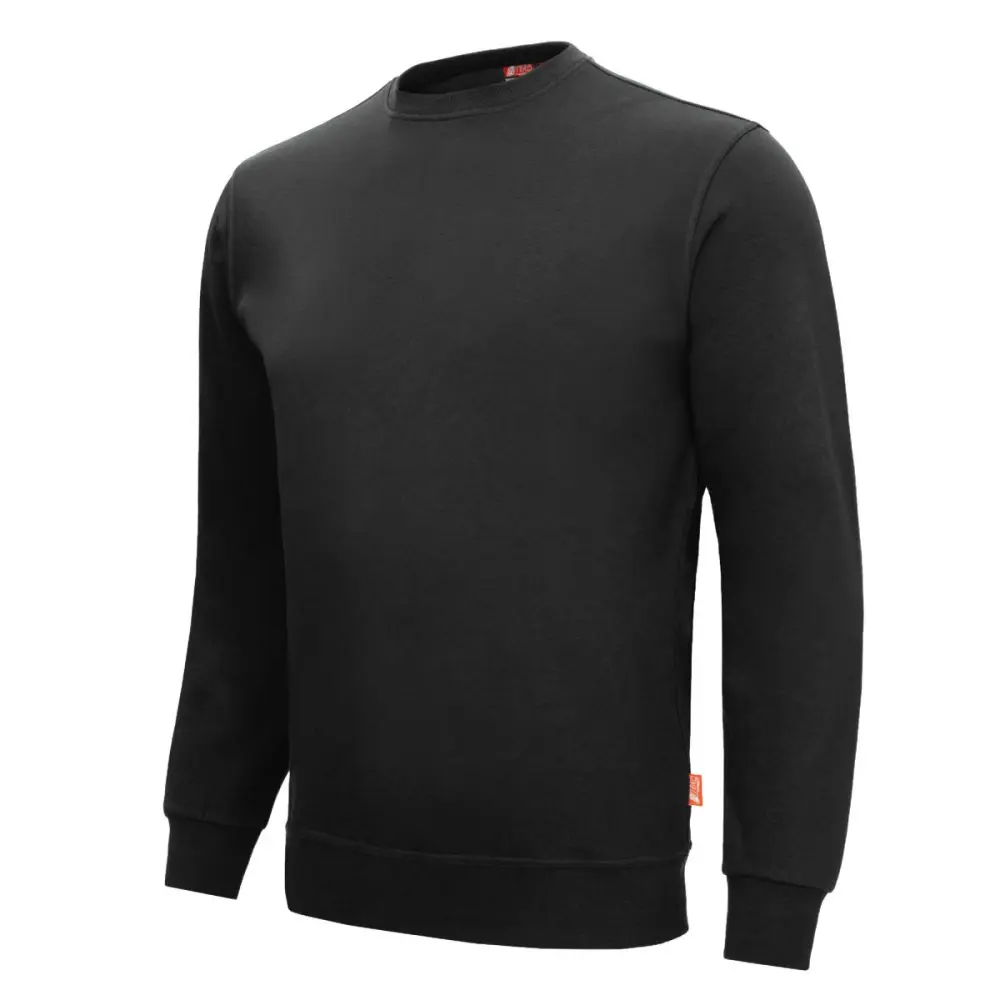 NITRAS MOTION TEX LIGHT Pullover 70% Baumwolle / 30% Polyester 300 g/qm Grösse: 2XL Farbe: schwarz VE: 15 Stück 7015-100...