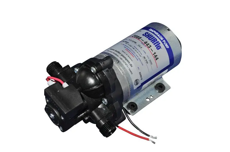 SHURFLO Membranpumpe 12V maximale Durchfluss ca. 132 l/min maximale Druck ca. 34 bar 012.935
