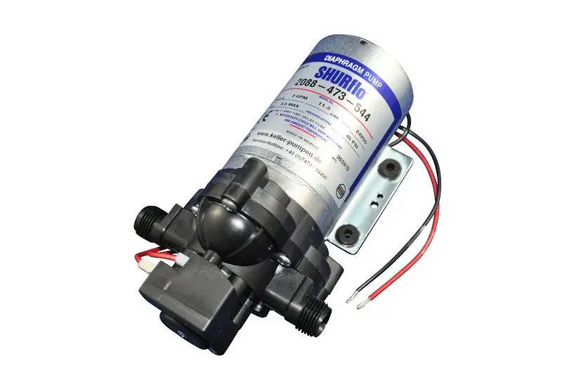 SHURFLO Membranpumpe 24V maximale Durchfluss ca. 113 l/min maximale Druck ca. 34 bar 002.935