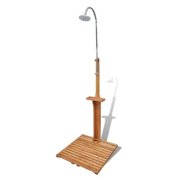 vidaXL Gartendusche Holz 40857