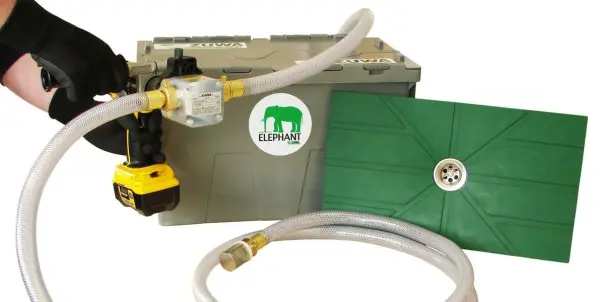 ZUWA Absaug-Set ELEPHANT mit Flachsaugmatte mit Impellerpumpe UNISTAR 2001-B Fördermenge 60 l/min 1101511