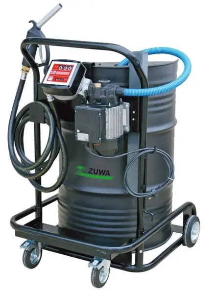 ZUWA VISCOTROLL 70 Trolley mit Flügelzellenpumpe zum Umfüllen von Öl Fördermenge 25 l/min P26310