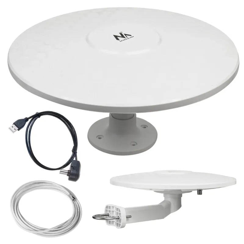 Maclean MCTV-947 Camper Active Multidirektionale DVB-T2 HEVC-Antenne, einwandfrei für Yachten, Wohnmobile, Wohnwagen, LKW...