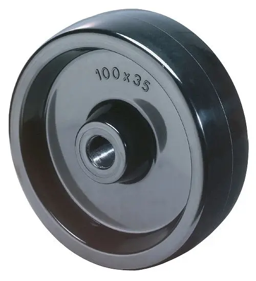 BS Rollen Hitzebeständiges Rad Rad-Breite 35 mm Rad-Ø 100 mm Tragfähigkeit 170 kg Lauffläche Phenolharz Gleitlager VE:...