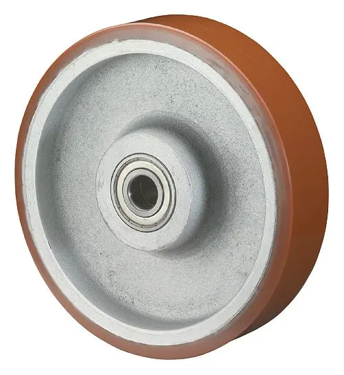 BS Rollen Polyurethanrad Rad-Breite 100 mm Rad-Ø 400 mm Tragfähigkeit 3500 kg Lauffläche Guss-Polyurethan Radkörper Gu...