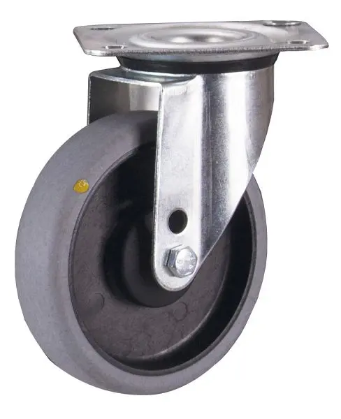 VARIOfit Lenkrolle elektrisch leitfähig 125 x 40 mm grau lpg-125.036