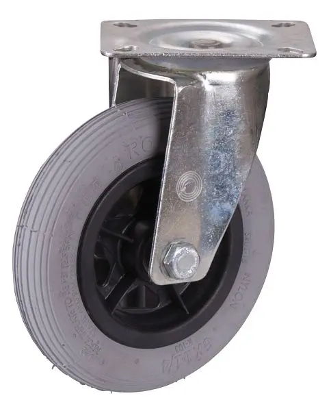 VARIOfit Lenkrolle mit Luftreifen 150 x 30 mm grau auf Stahlfelge lpl-150.001