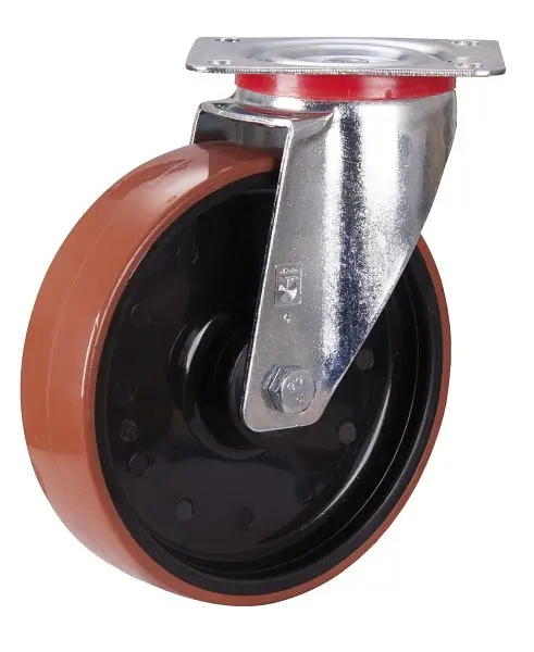 VARIOfit Lenkrolle Polyurethan 200 x 50 mm 96° Shore auf Polyamidfelge lpd-200.000