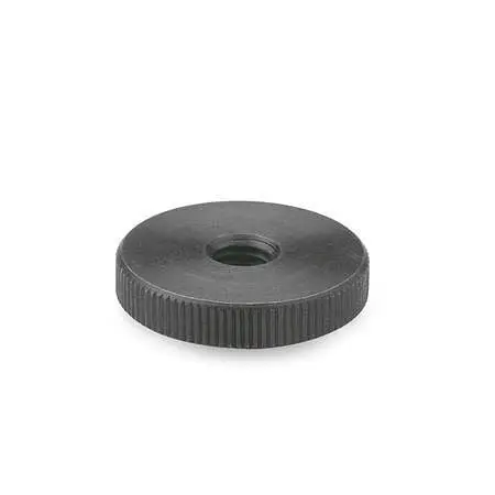 Ganter Flache Rändelmuttern Stahl (DIN 467-M8) VE: 100 Stück 467-M8