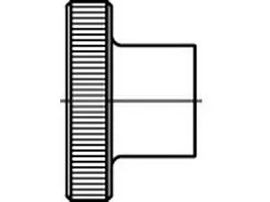 Rändelmuttern DIN 466 5 M 5 galvanisch verzinkt VE=S (100 Stück)