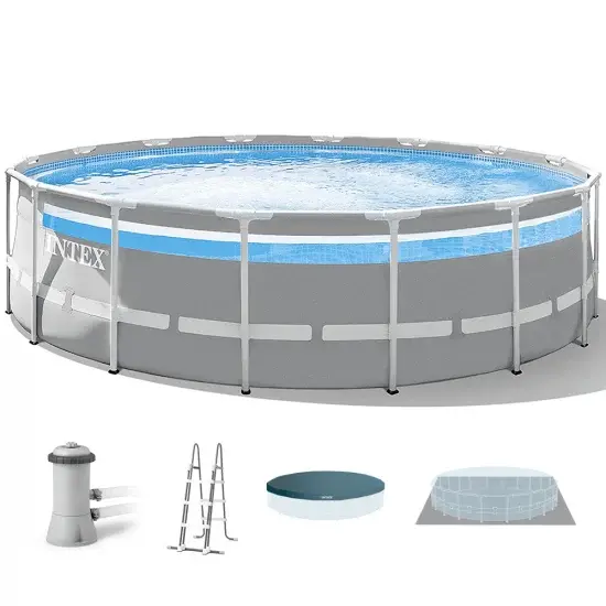 Stahlwand Intex Prisma Frame Clearview 26722NP - Runder Pool