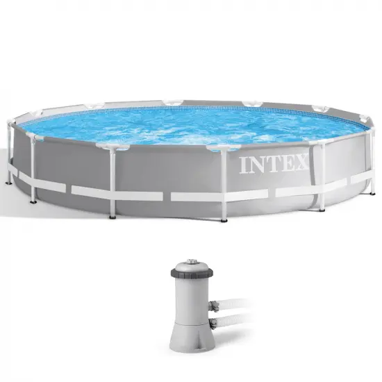 UV-beständige Intex Prisma Frame 26712NP - Aufstellpool + Filterpumpe