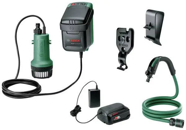 Bosch Home and Garden GardenPump 18V Akku-Gartenpumpe 540 l/h 1.8 m mit verstellbarem Sprühkopf