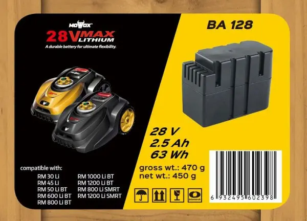 MOWOX BA 128 28V 2.5 Ah Ersatzbatterie für Mähroboter 10000072