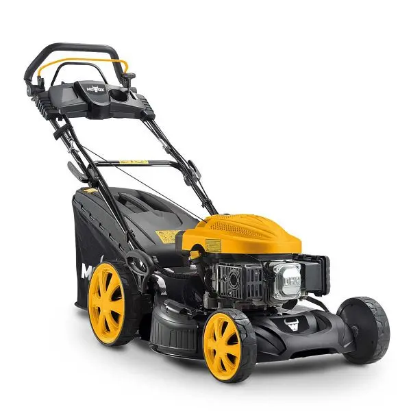 MOWOX PM 5160 SEHW 51 cm Rasenmäher mit Stahlgehäuse Radantrieb 60 L Gewebefangsack mit Hard-Top und Füllstandsanzeige ...