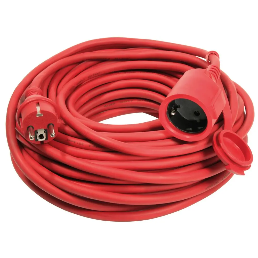 as-Schwabe Rasenmäher-Verlängerungsleitung, rot