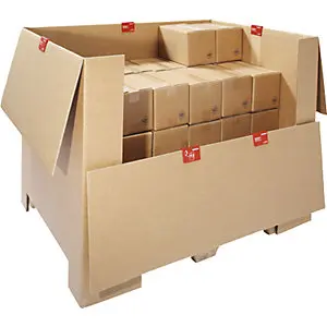 Karton für Pressholz-Palette, braun, LxBxH 1200 x 800 x 790 mm, 1 Europalette.