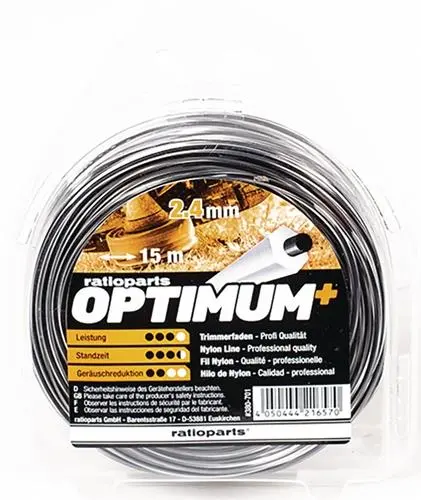 RATIOPARTS Nylonfaden Optimum Fadenstärke 2,4mm Fadenlänge 15m RATIOPARTS