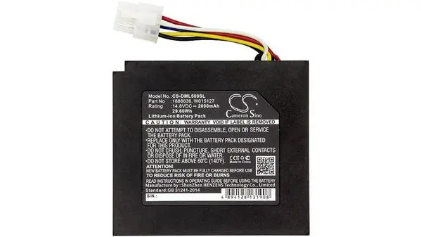Beltrona BELDML500SL Drucker-Akku 14.8V 2000 mAh ersetzt Original-Akku erstmalig 1888636, 634169A, W015127
