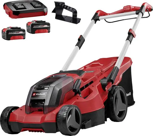 Einhell GP-CM 36/450 Power X-Change Akku Akku-Rasenmäher E-Starter, inkl. 2. Akku, Mulchfunktion, Heckauswurf, Einstel