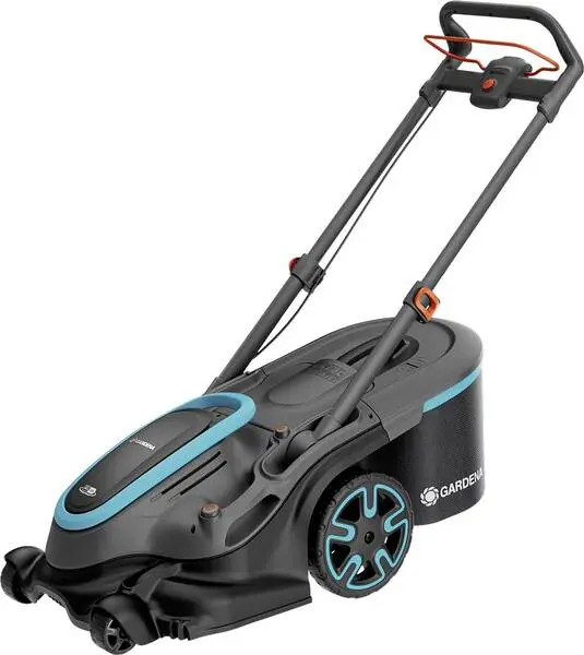 GARDENA PowerMax Duo 46/36V Solo Akku Akku-Rasenmäher mit Rasenkamm, mit Schnitthöhenverstellung 18 V Schnittbreite (