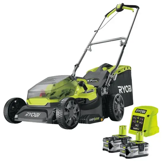 Ryobi RY18LM37A-240 - Akku Rasenmäher - Schnittbreite 37 cm - 2x18V/4Ah