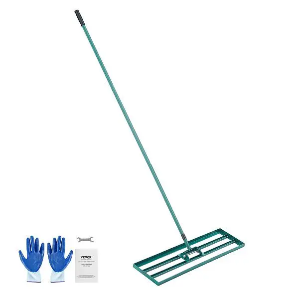 VEVOR Rasenrakel 914x254 mm Bodenplatte Levelawn-Werkzeug Alukleinformatumlegierung und Q235-Stahl 1981mm Golf zum Einebne...
