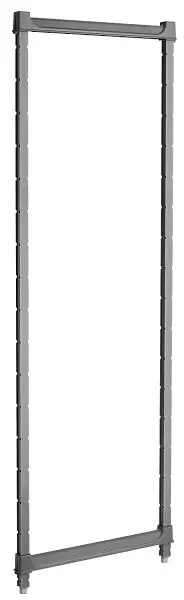 Cambro Camshelving® Basics Pfostenbausatz 24X72 Matt-Graphit CBPK2472580