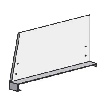 hofe Fachteiler verzinkt für 40 mm Bodenabkantung 400 mm tief 300 mm hoch Z434030