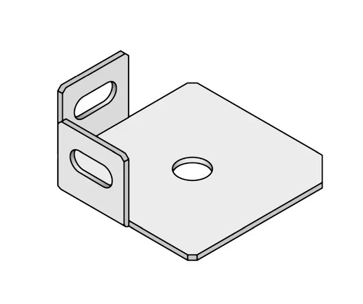 hofe Stahl-Fußplatten verzinkt - L-Form Z017