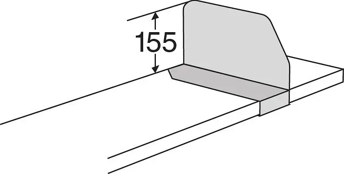 Kerkmann Fachteiler Univers T 250 x H 155 mm lichtgrau 52865811