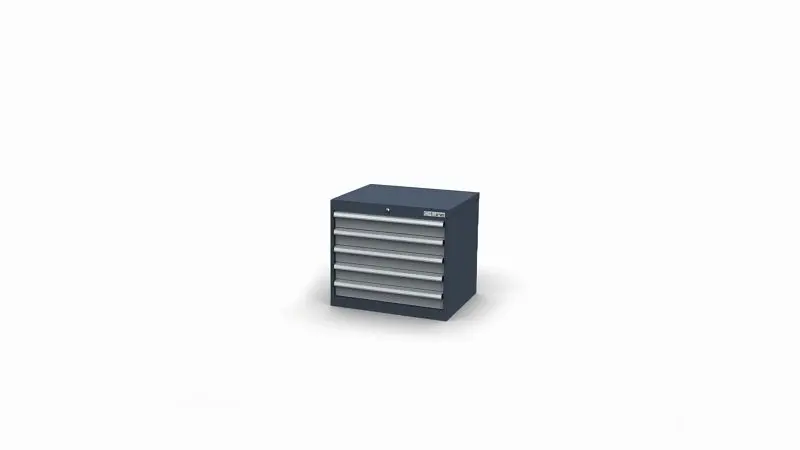 Simplaflex Schubladenschrank inkl. 5 Schubladen B x T x H 700 x 575 x 620 mm CL7H060500